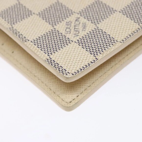 LOUIS VUITTON Damier Azur Porte Feuille Marco Bifold Wallet N60018 Auth 138920V - Picture 3 of 16